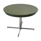 Extendable round table, foot chrome year 70