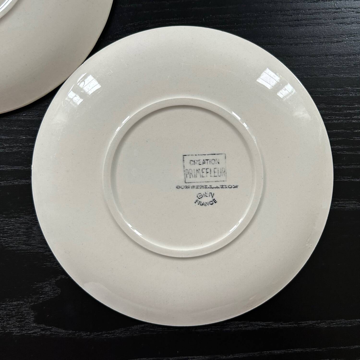 Duo of Primefleur Gien plates