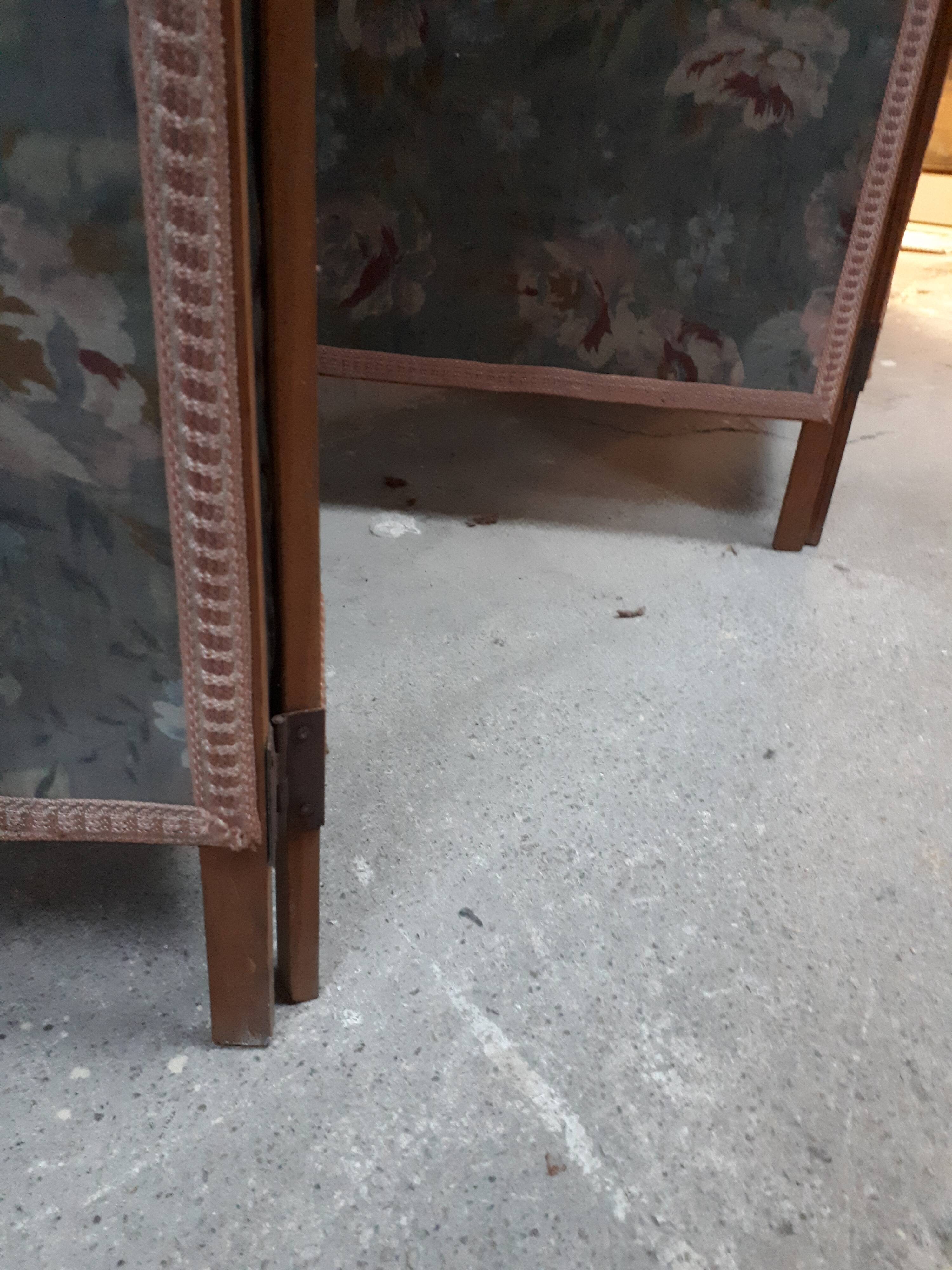 Antique fabric screen 1950