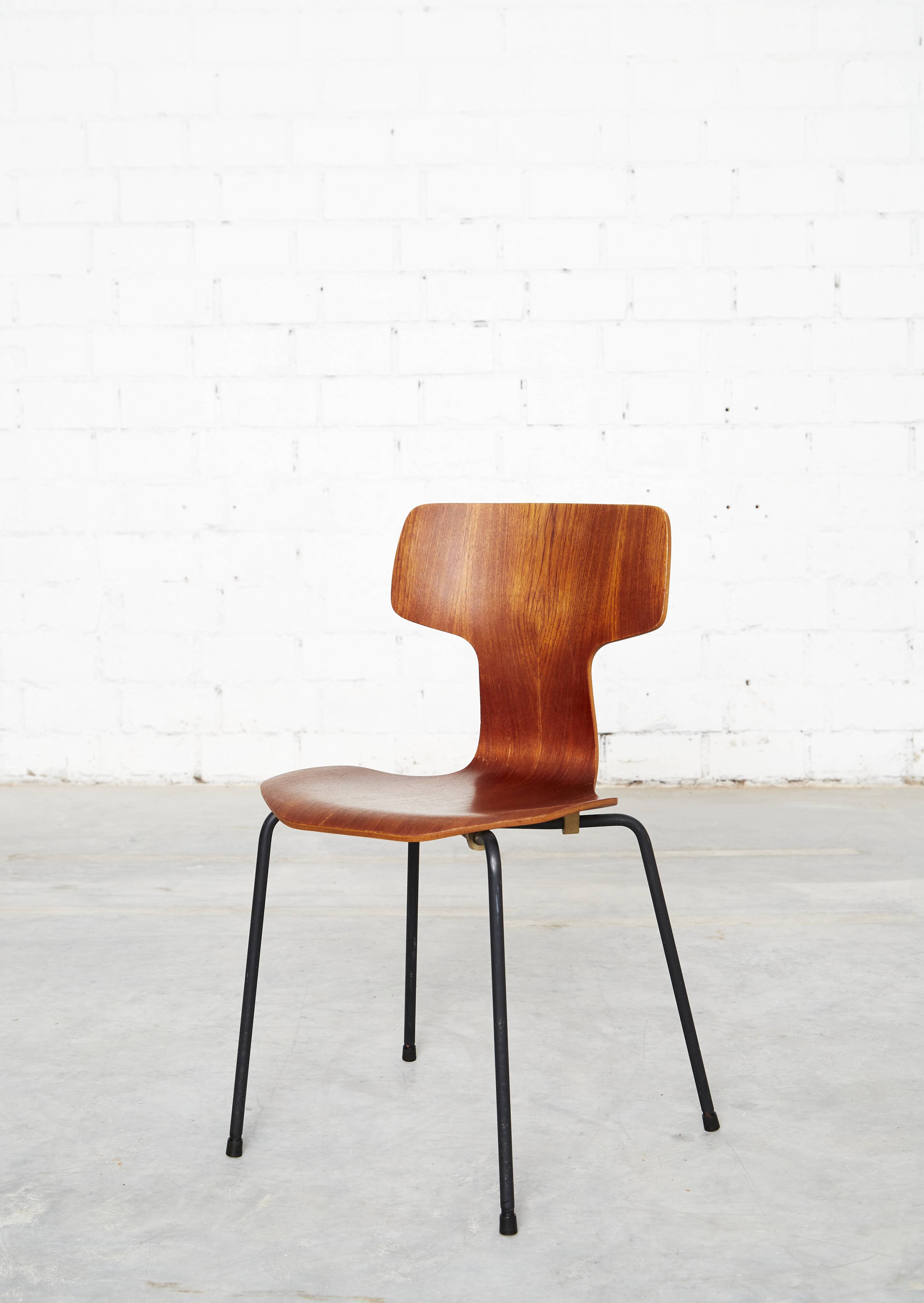 Chaise Hammer 3103 d'Arne Jacobsen pour Fritz Hansen I Ensemble de quatre