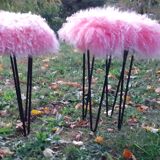 Pink stools