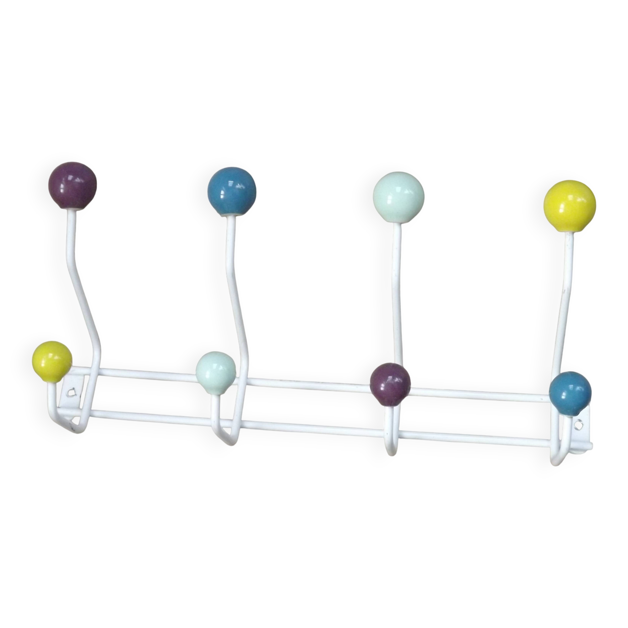 Modern Sputnik Wall Coat/Hat Rack – Space Age Colorful Wall Hanger 5540
