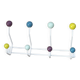 Modern Sputnik Wall Coat/Hat Rack – Space Age Colorful Wall Hanger 5540