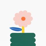 Un petit pot de fleur - affiche kids friendly