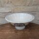 Vintage large salad bowl Gien Rouen model blue arabesques 30x14cm