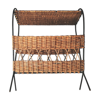 Door magazines 50s in rattan with tablet