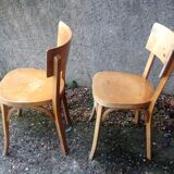 Pair of chairs Bistro Baumann 50s vintage