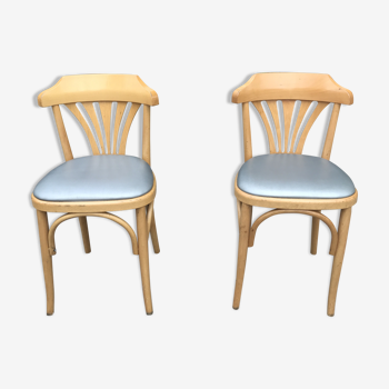 Paire de chaises de bistrot de 1990