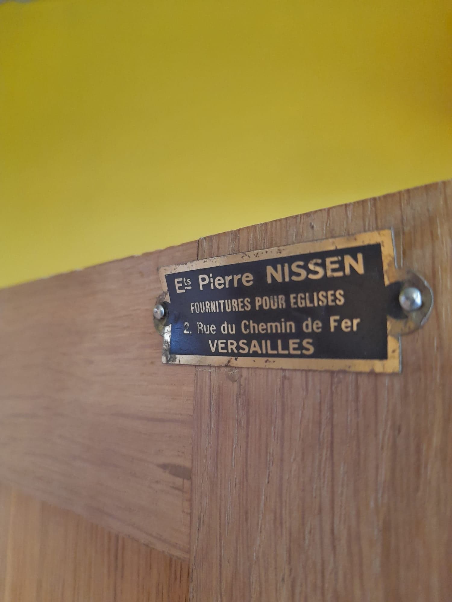 Wardrobe in solid oak around 1950