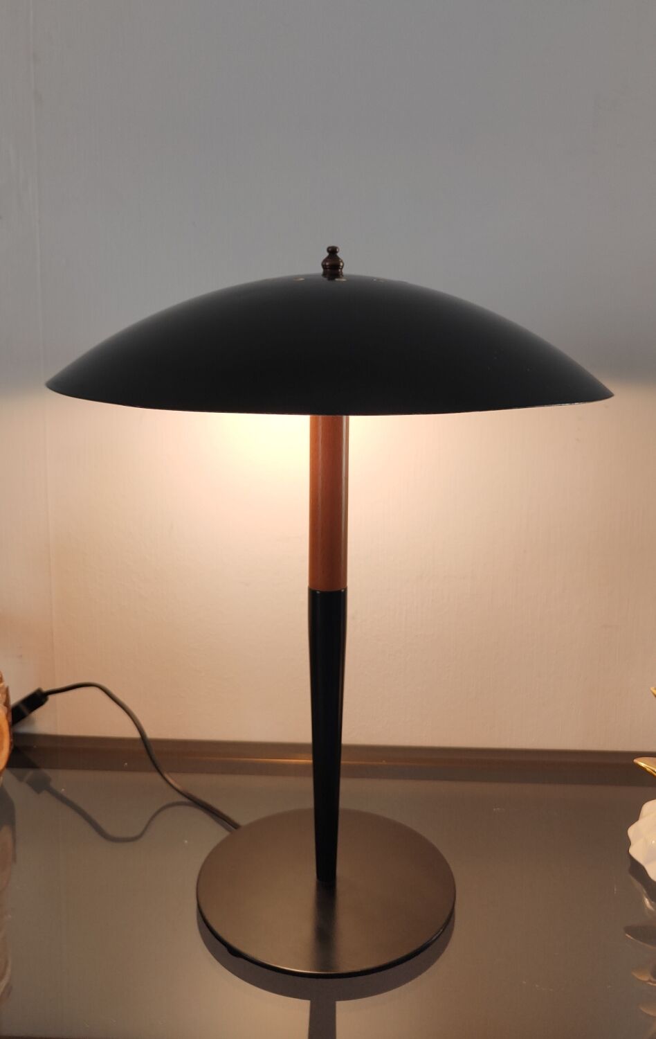 Mushroom lamp aluminor 1980