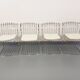 Set of 4 vintage Italian chairs by Gastone Rinaldi in chrome metal.