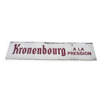 Enseigne publicitaire bière Kronenbourg