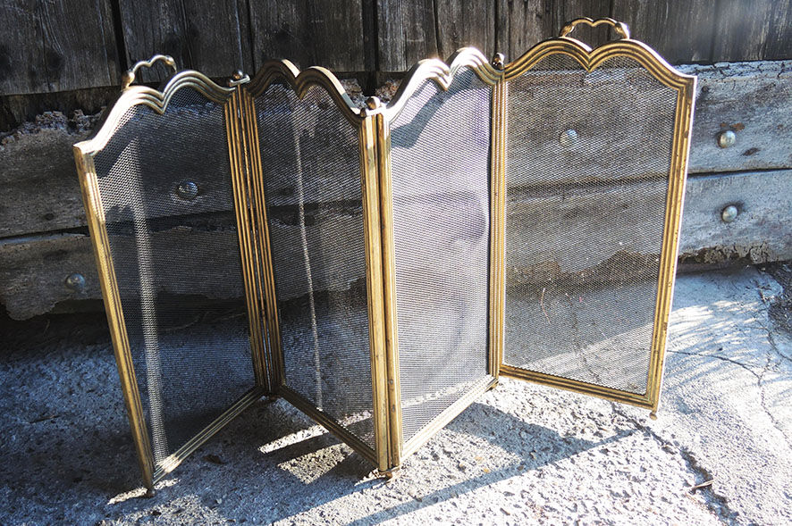 Old 4-Shutter Chimney Firewall