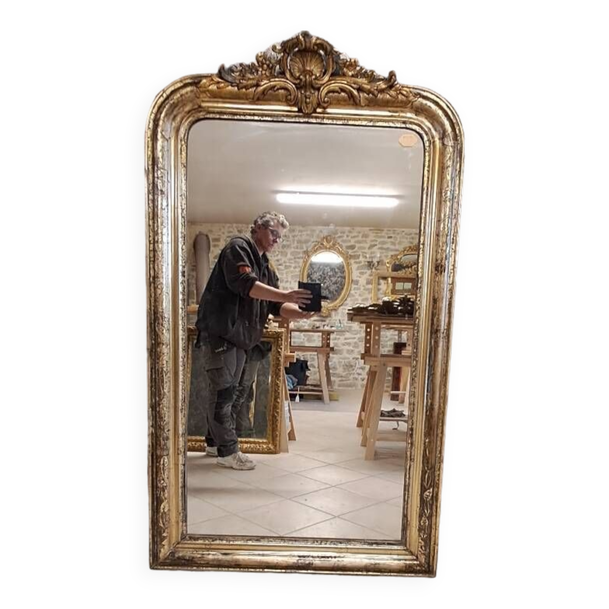 Miroir époque Louis Philippe 149 x 87