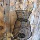 Old Fishing Net Vintage Foldable Metal Basket