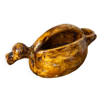 Zoomorphic pitcher in the shape of a duck