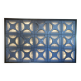 Decorative light panels. Oyster light by Rolf Krüger, 1960s, Set of 15