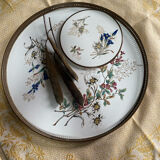 Ancient ceramic platter and bottle coaster