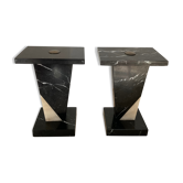 Pair of Art Deco marble bookends