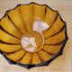 Amber glass salad bowl
