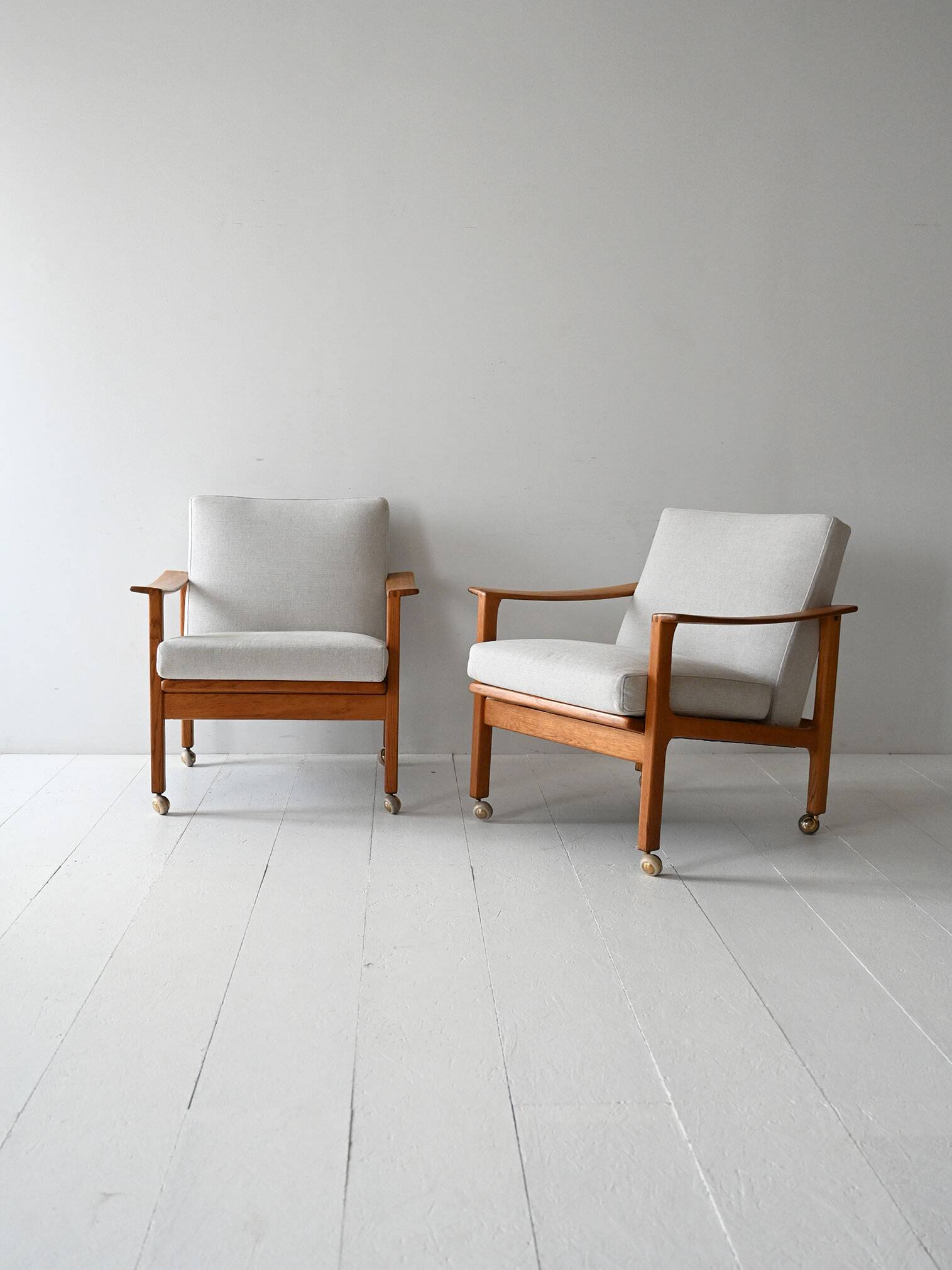 Pair of vintage Scandinavian armchairs by Ferd. Lundquist Göteborg