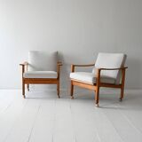 Pair of vintage Scandinavian armchairs by Ferd. Lundquist Göteborg