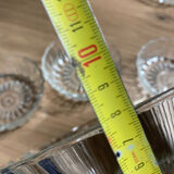 Fruit salad service - salad bowl and 5 glass ramekins