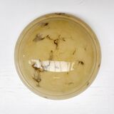 Art Deco bowl lamp with marble pattern from the 1930s