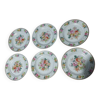 Dessert plates set of six Meissen porcelain