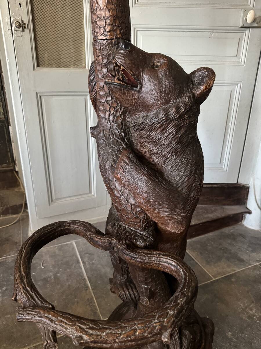 Bear coat rack, Black Forest, 19th century
