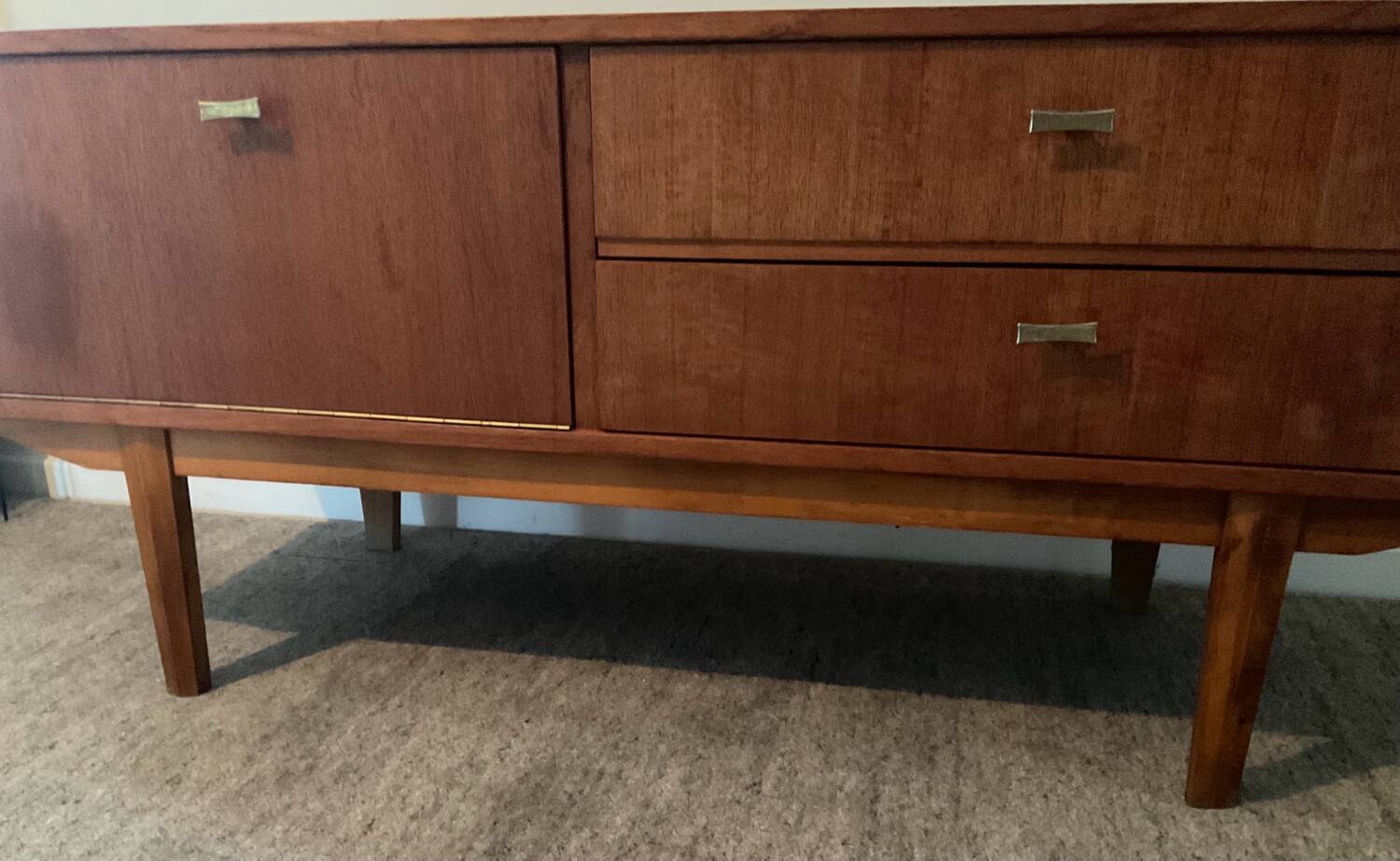 Vintage teak TV stand