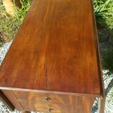 Antique victorian table, mahogany drop-leaf worktable, side table, circa 1880