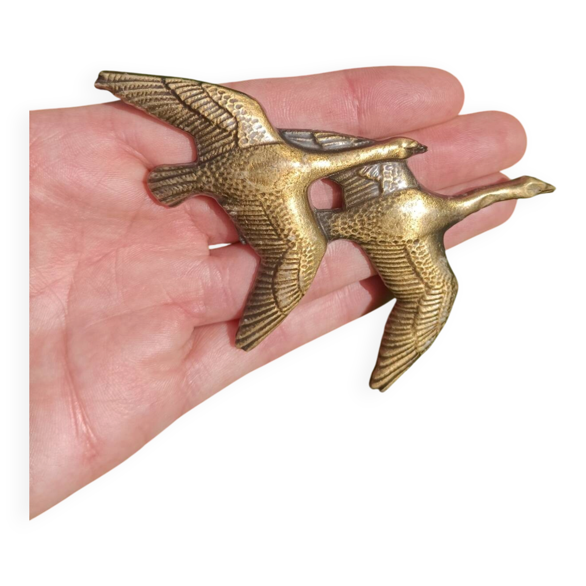 Bouton de porte dorés rétro Cygnes
