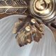Art Deco/Art Nouveau shell and bronze wall lamp