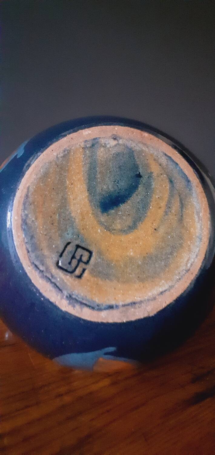 Art Deco ceramic vase signed Paul Jacquet, 1925