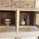 Old wooden grocery store cabinet, display cases and drawers