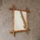 Antique French mirror from the Belle Époque in faux bamboo, 1890/1900.