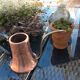 Brushed red copper watering can vintage 60s/70s