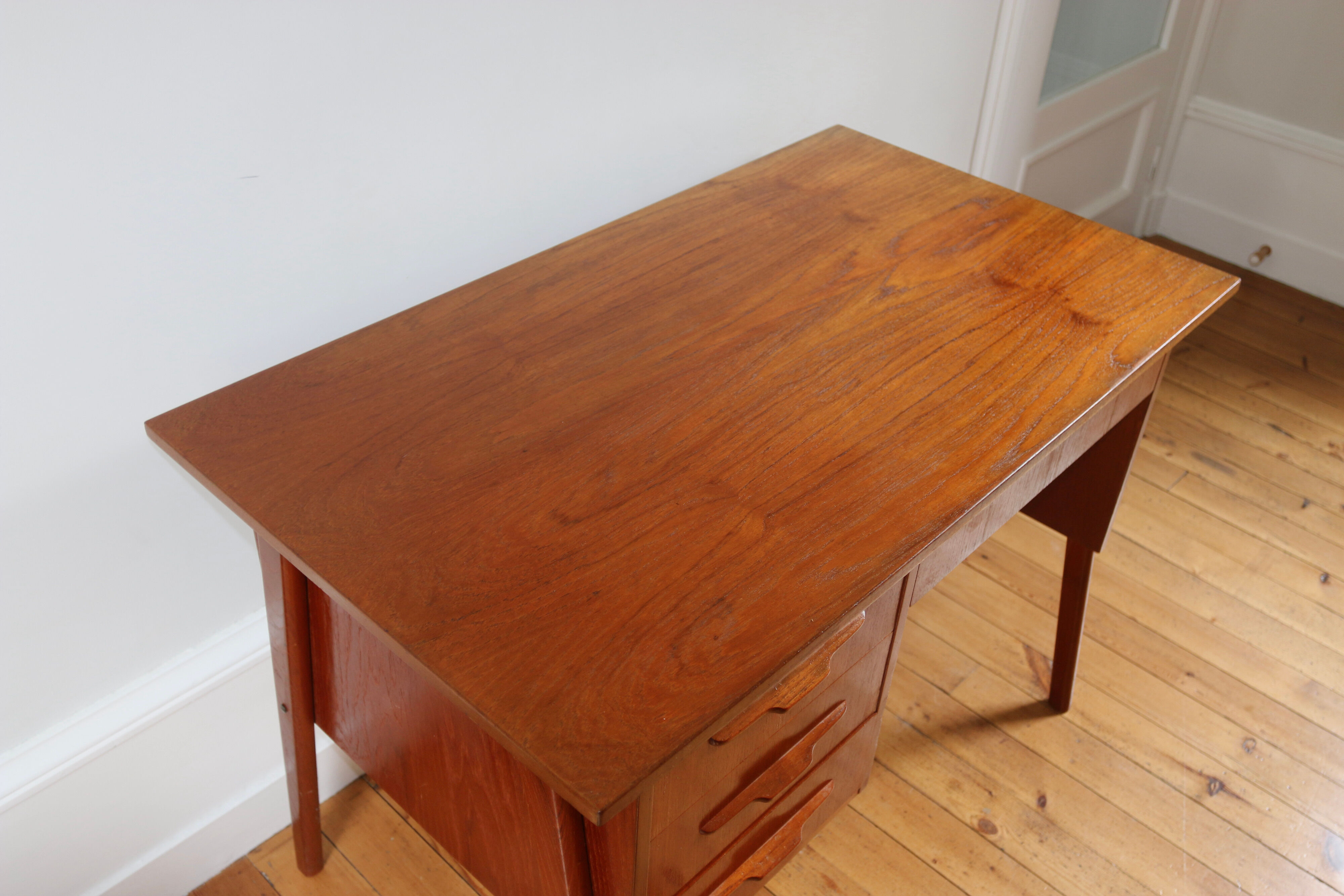 Scandinavian vintage teak desk 1960