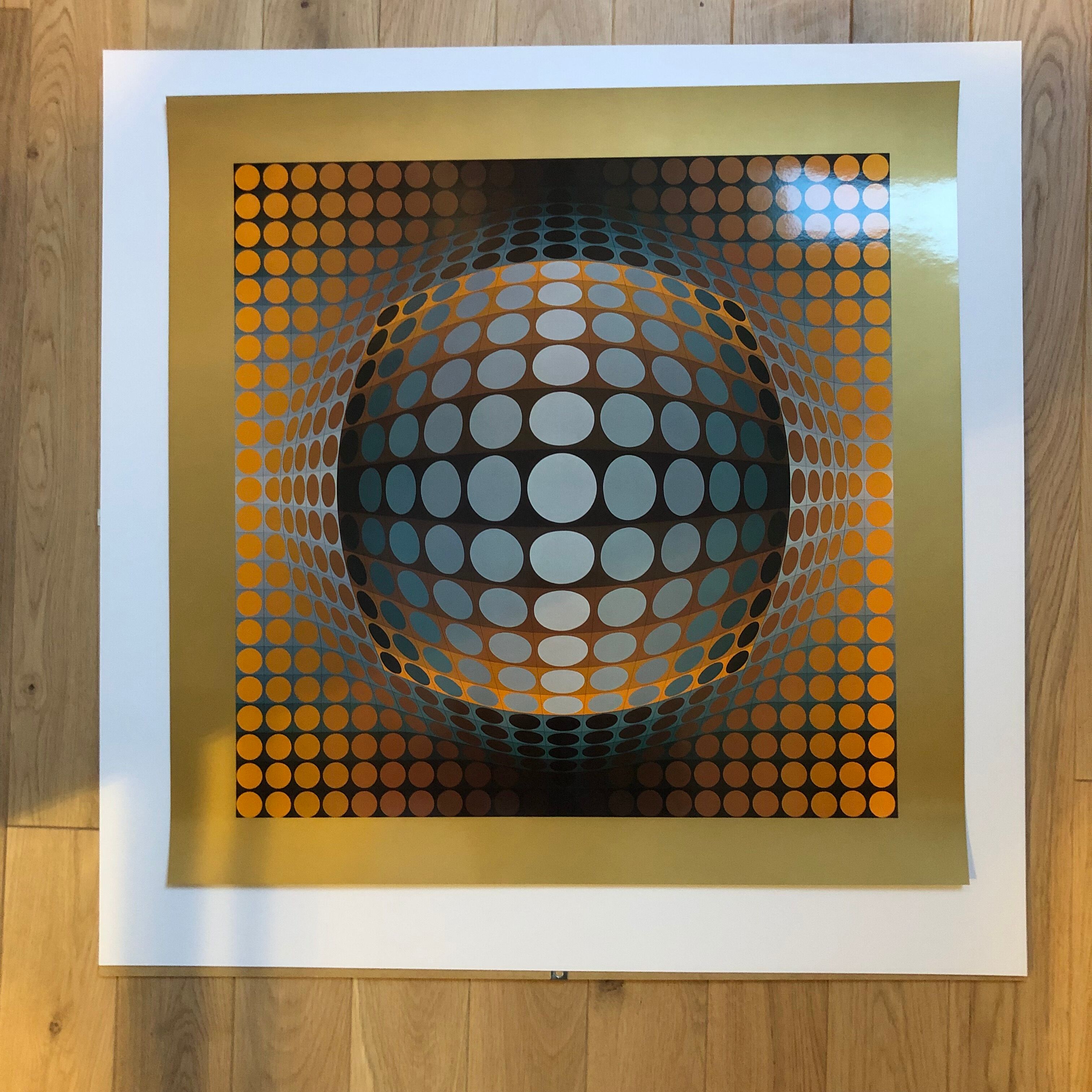 Heliogravure Vega - Zett by Victor Vasarely 60x60cm, print from 1974