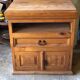 TV cabinet in raw wood to be relooked