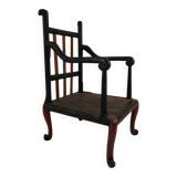 Fauteuil anglais de style chinoiserie vers 1900