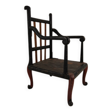 Fauteuil anglais de style chinoiserie vers 1900