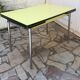 Plastilux yellow formica table with extensions 50s
