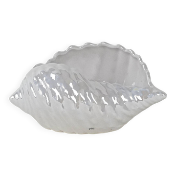 Decorative porcelain seashell, Italian design, 1970s, production: Italy