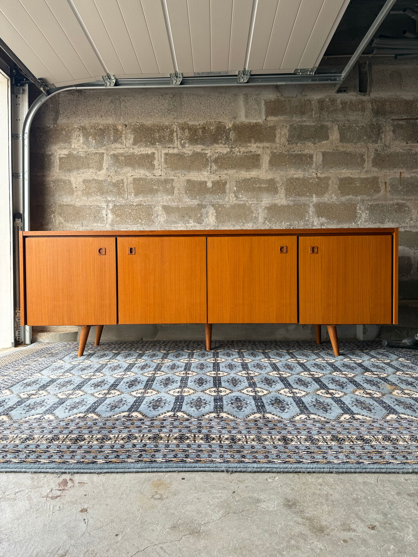 Vintage Scandinavian teak sideboard, 1970.