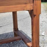 Country farm table 19th in cherry 2 drawers