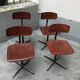 4 vintage industrial chairs