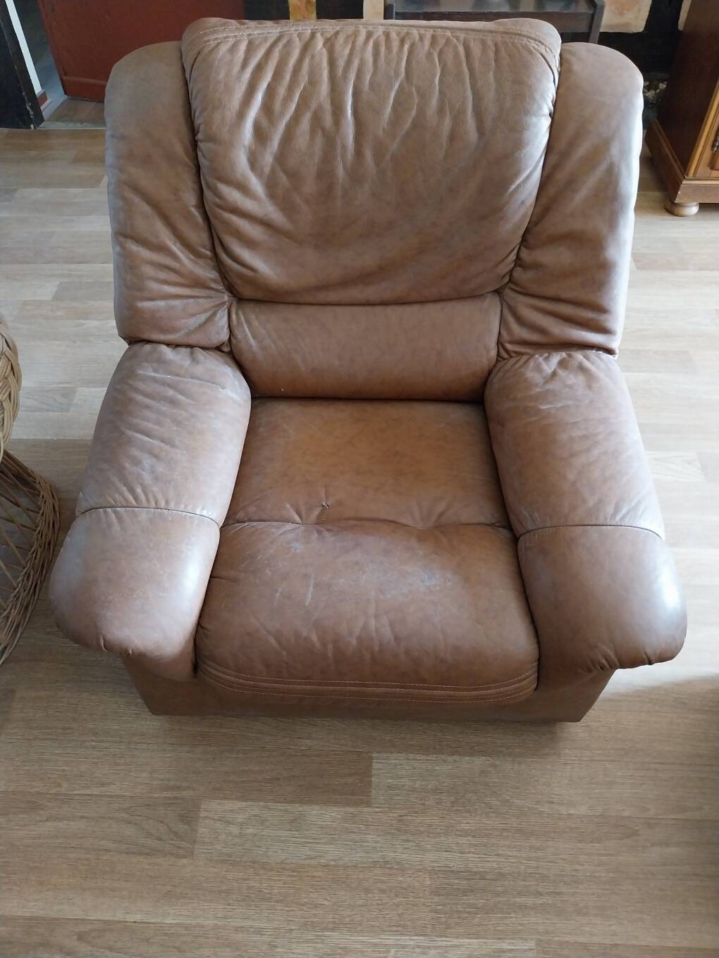 three-seater sofa and two armchairs