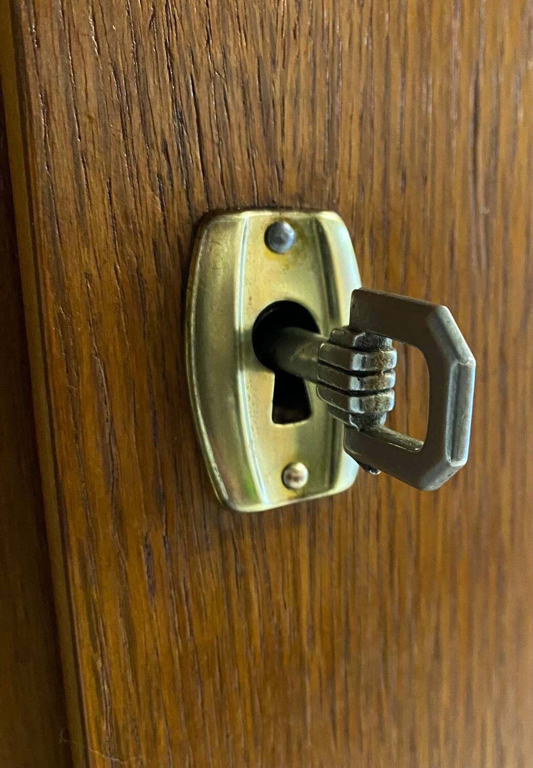 Vintage wardrobe with compass feet